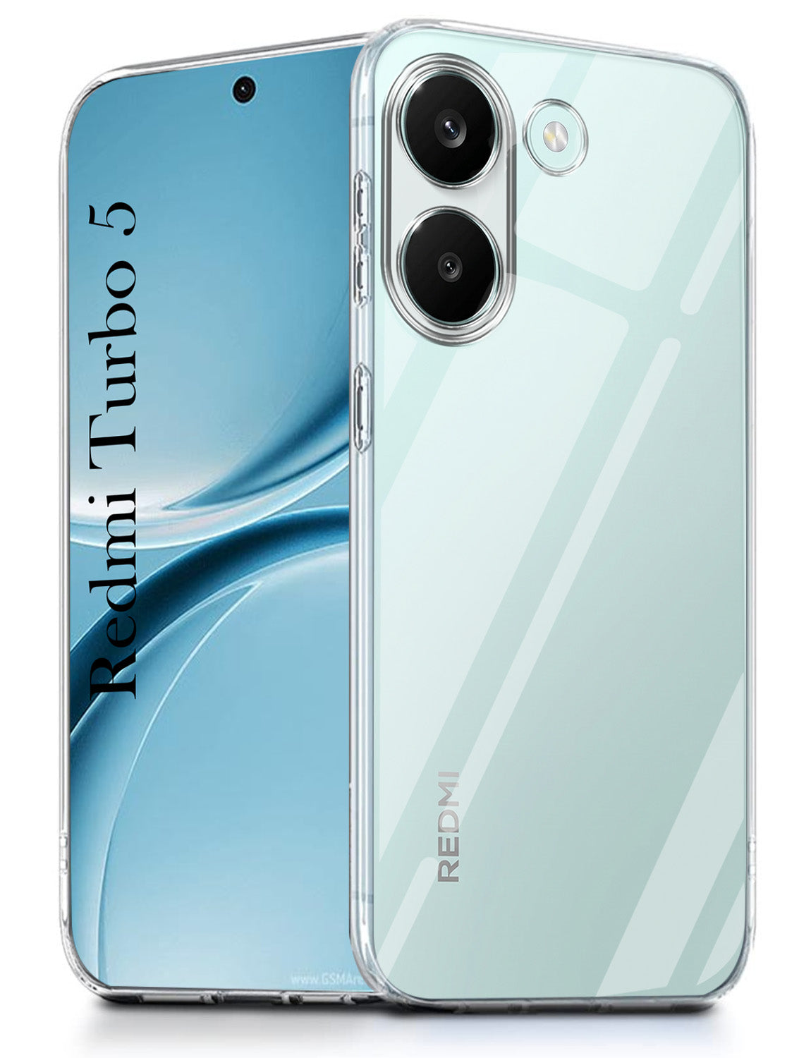 For Redmi Turbo 5 Back Cover Case Silicone (Clear Shockproof Case with Camera Protection | Soft and Flexible | Transparent)