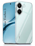 For Redmi Turbo 5 Back Cover Case Silicone (Clear Shockproof Case with Camera Protection | Soft and Flexible | Transparent)