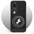 For Vivo T3 Ultra Back Cover Case PU Leather Finish Back Cover Case (Professional Minimalist Texture | MagSafe Compatile | Camera Protection | Sleek Sober Formal)