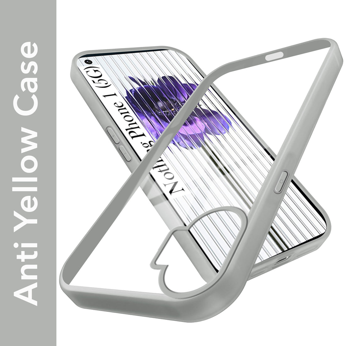 For Nothing Phone 1 Back Cover Case Ultra-Hybrid (Lifetime Anti Yellow | Anti Scratch | Crystal Clear Shockproof)