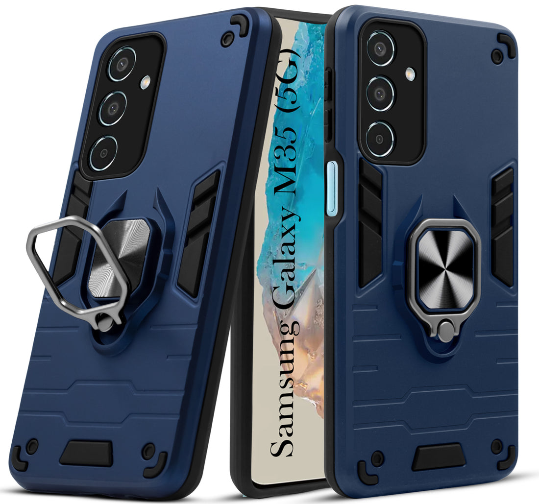 For Samsung Galaxy M35 5G Back Cover Case (Shockproof Polycarbonate Dual Layer Hybrid Armor)