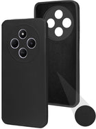For Redmi A4 5G | Xiaomi Redmi 14C Back Cover Case ( Matte Finish Silicone with Inside Fiber cloth)