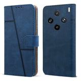 For Vivo X100 Pro 5G Flip Cover Case ( Stitched Leather with Magnetic Closure)