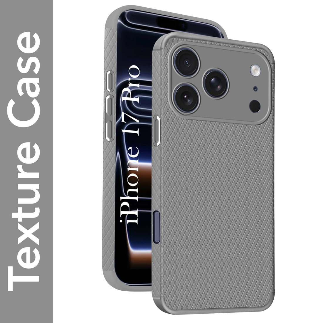 For Apple iPhone 17 Pro Back Cover Case(Camera Protection | Side Grip Texture | Soft and Flexible)