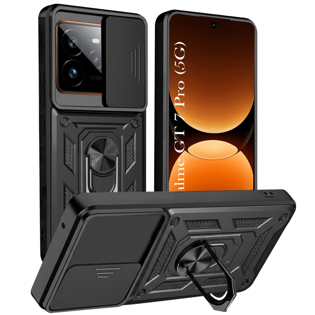 For Realme GT 7 Pro Back Cover Case (Hybrid Dual Armor Polycarbonate)
