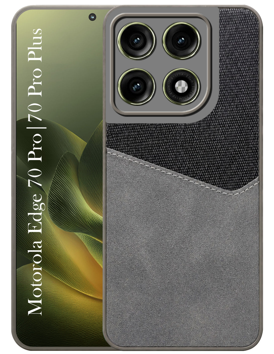 For Motorola Edge 70 Pro |  Motorola Edge 70 Pro Plus Back Cover Case (Dual PU Leather Stitch | Professional Minimalist | Soft and Flexible)