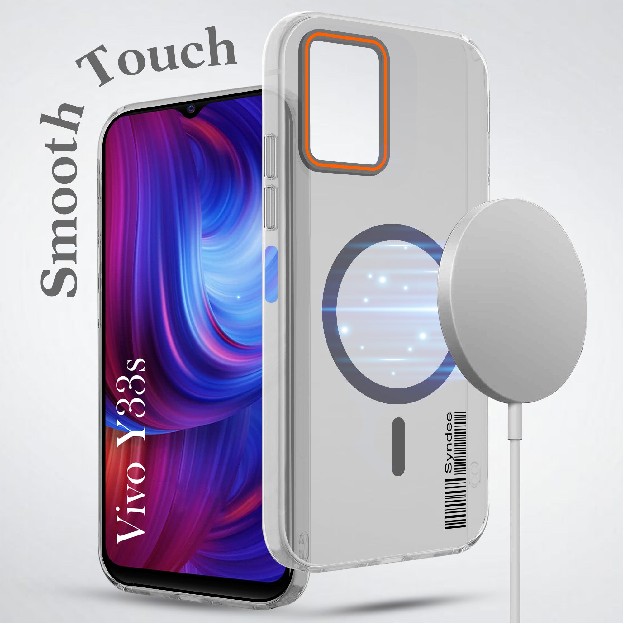 For Vivo Y33s Back Cover Case (Soft Touch | Camera Bump Protection | MagSafe Compatible | Matte Finish)