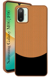 For Samsung Galaxy F06 | Samsung Galaxy M06  Back Cover Case (Elegant PU Leather Finish | Premium Minimalist Professional | Camera Protection Bump)