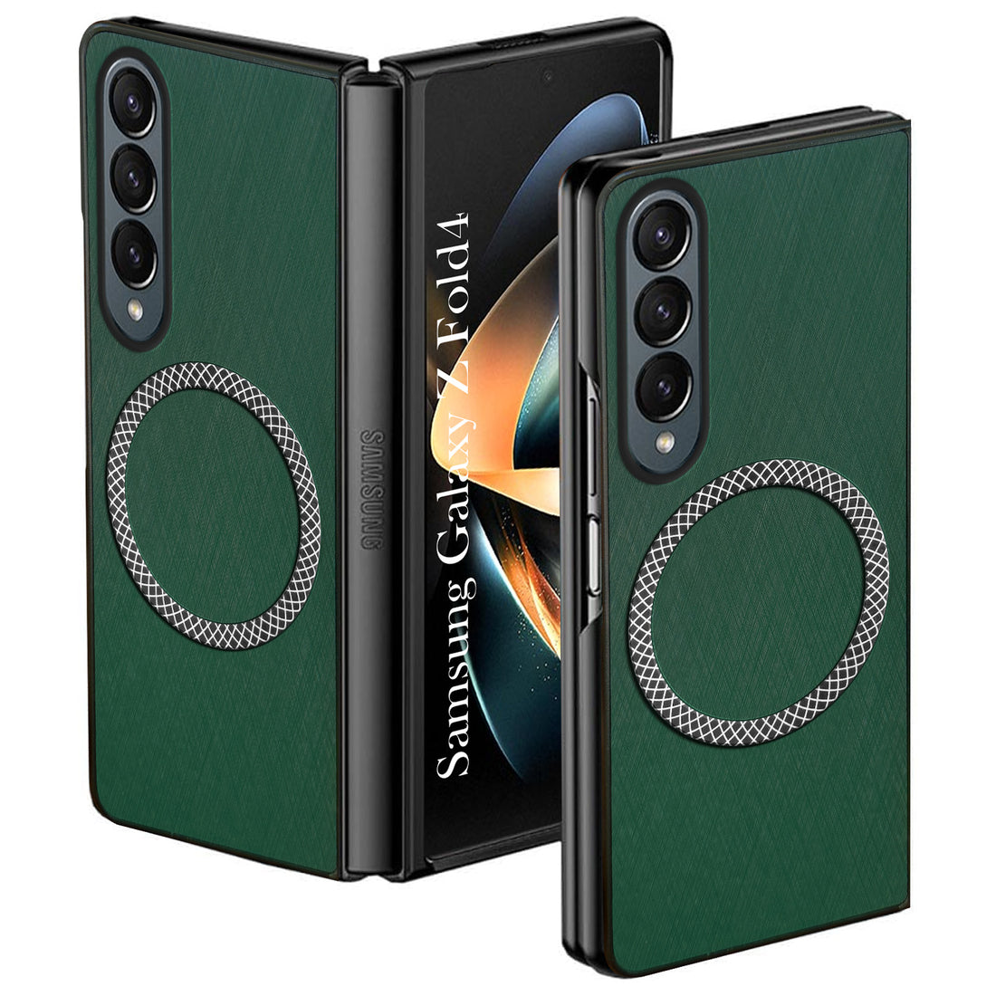 For Samsung Galaxy Z Fold 4 Back Cover Case ( Dual Color Matte Finish | Full Camera Protection | Sleek and Professional)