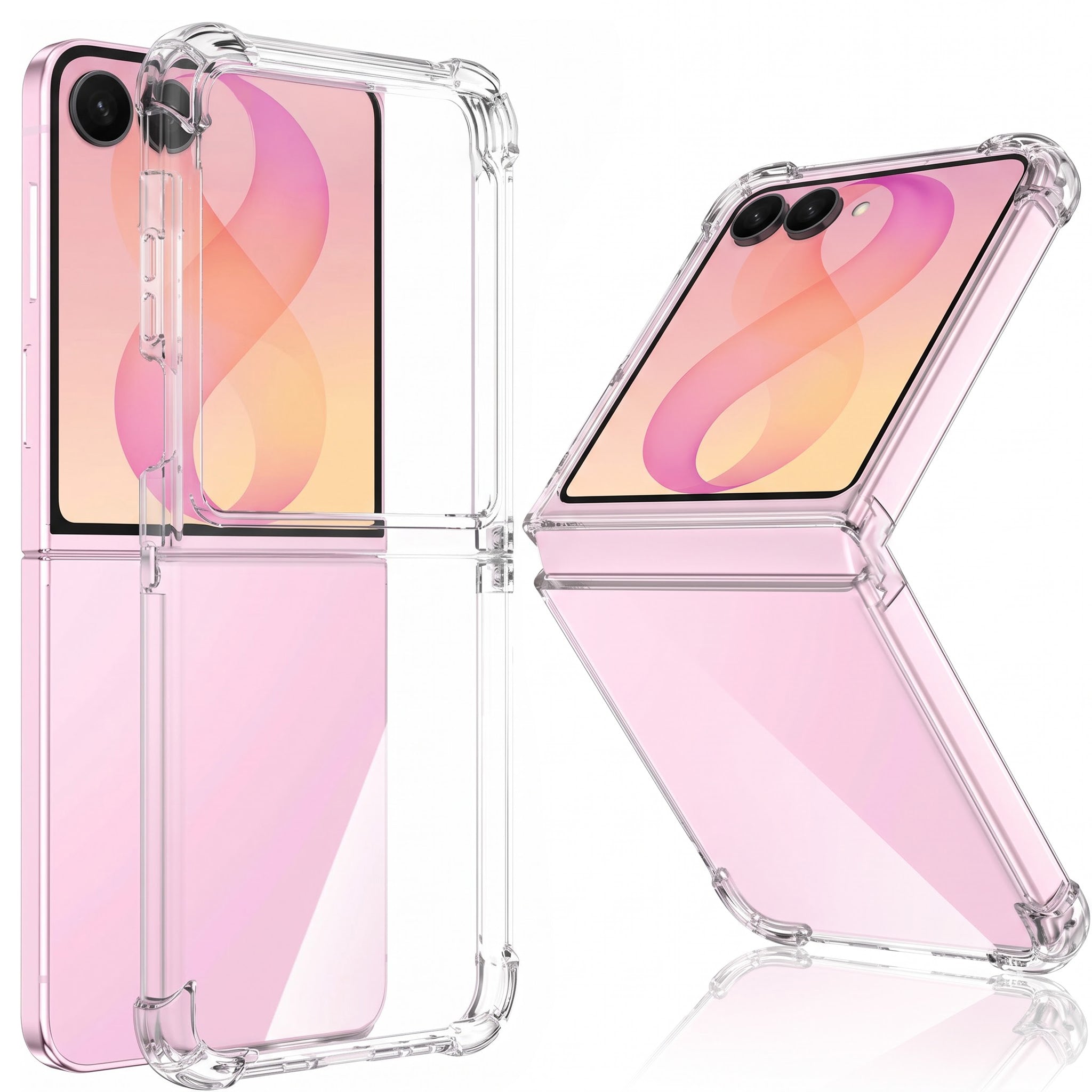 For Samsung Galaxy Z Flip 8 Back Cover (Shockproof Crystal Clear Case |  Drop & Camera Protection | Hard Polycarbonate)