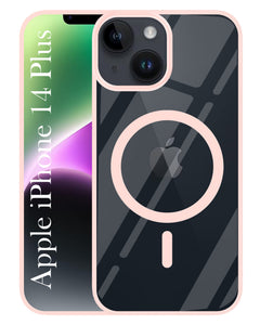 For Apple iPhone 14 Plus Back Cover Case (MagSafe Compatible Wireless Charging | Hybrid Camera Bump Protection | Shockproof Polycarbonate Material)
