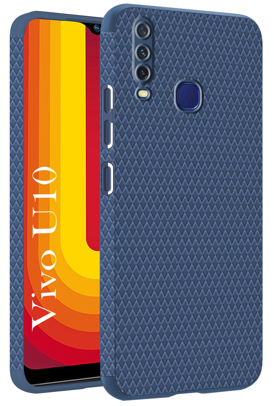For Vivo U10  Back Cover Case (Liquid Silicone | Side Grip | Camera Protection)