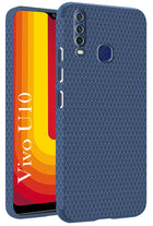 For Vivo U10  Back Cover Case (Liquid Silicone | Side Grip | Camera Protection)