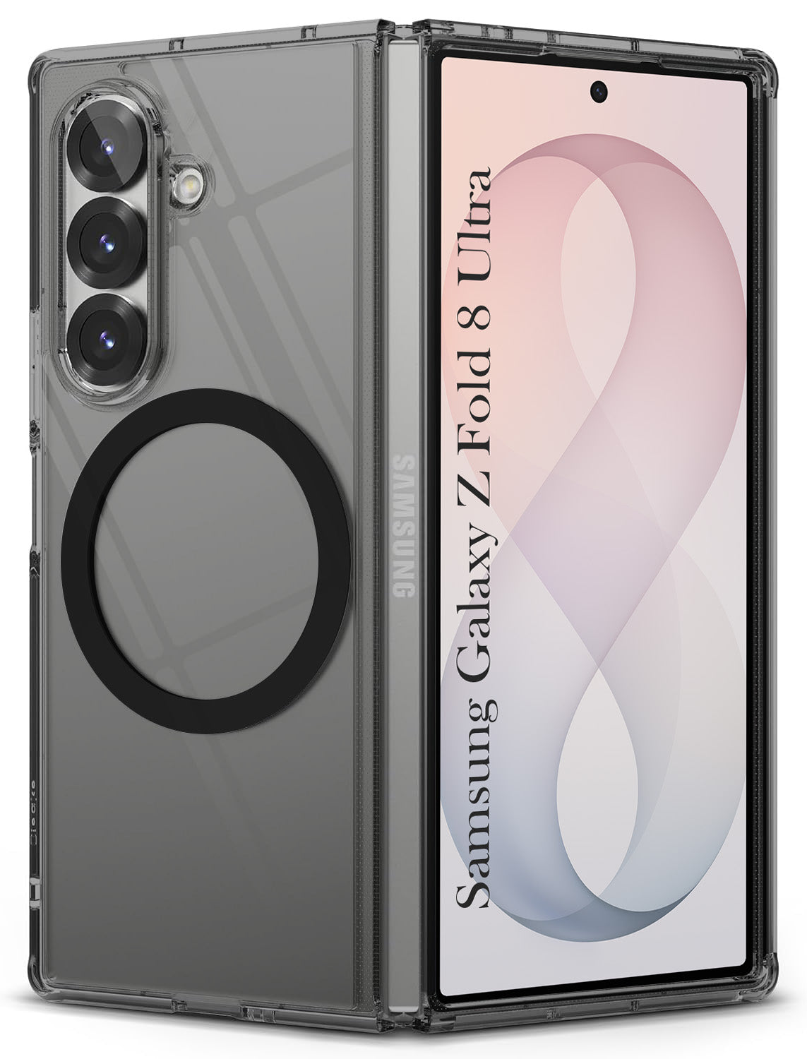 For Samsung Galaxy Z Fold 8 Ultra Back Cover Case Crystal Clear Lifetime Anti-Yellow (Magnetic Charging Support | Sleek Crystal Clear)