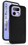 For Realme 16 Pro Back Cover Case Rubberised (Textured Grip Design | Micro-Fiber Cloth Inside | Slim and Light Weight | Soft Touch and Feel)