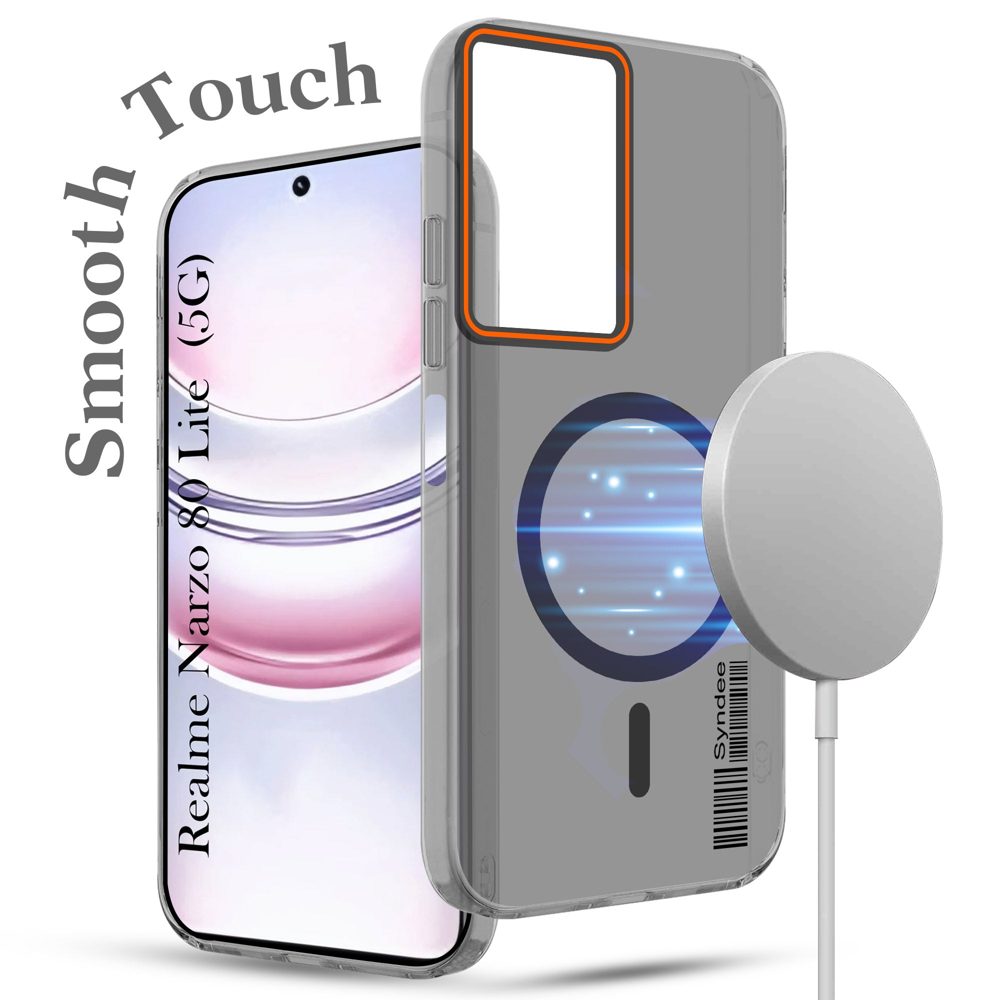 For Realme Narzo 80 Lite 5G Back Cover Case (Soft Touch | Camera Bump Protection | MagSafe Compatible | Matte Finish)