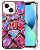 For Apple iPhone 13 Back Cover Case ( Dual Design Glitter Sparkle and Detachable Diamond Print Case | Soft and Flexible)