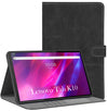 For Flip Cover Folio Case  Lenovo Tab K10 10 Inch TB-X6C6F / X6C6X  (PU Leather | Multi-Angle Smart Stand | Card Storage Slots | Silicone Back Pouch)