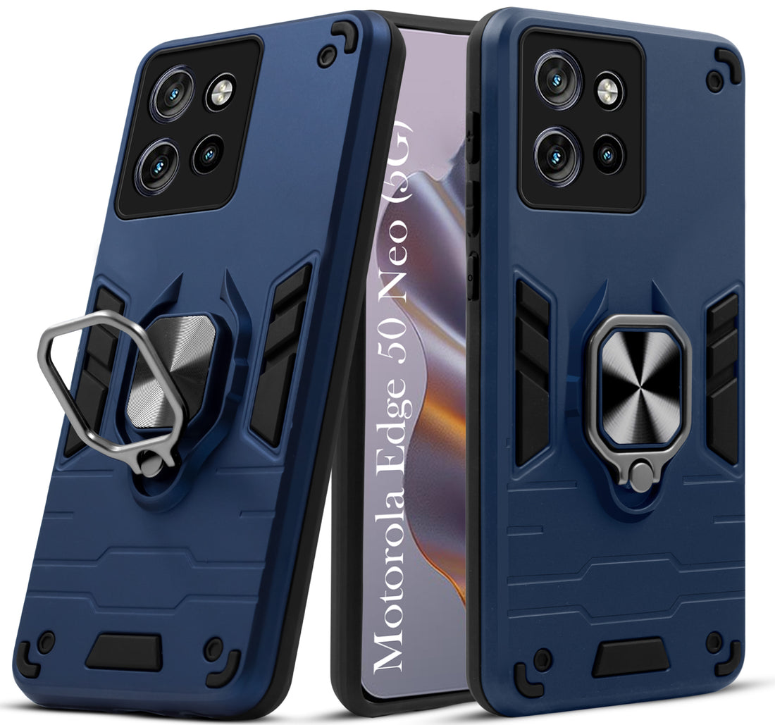 For Motorola Moto Edge 50 Neo Back Cover Case (Shockproof Polycarbonate Dual Layer Hybrid Armor)