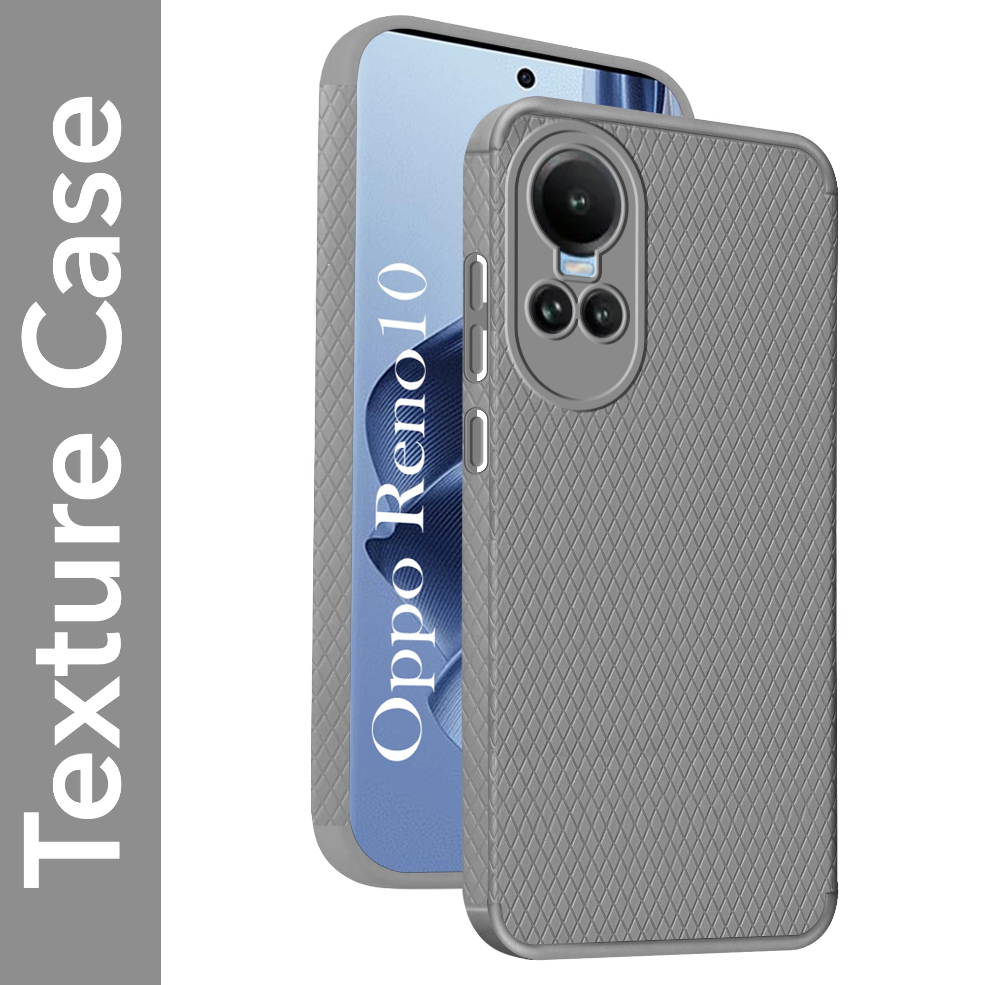 For Oppo Reno 10 5G | Oppo Reno 10 Pro 5G Back Cover Case (Liquid Silicone | Side Grip | Camera Protection)