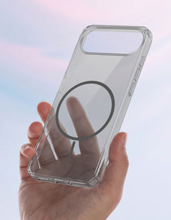 For Apple iPhone 17 Air Back Case Cover Crystal Anti Yellow (Unbreakable PC | MagSafe Wireless Charging Support |Camera Protection Bump)