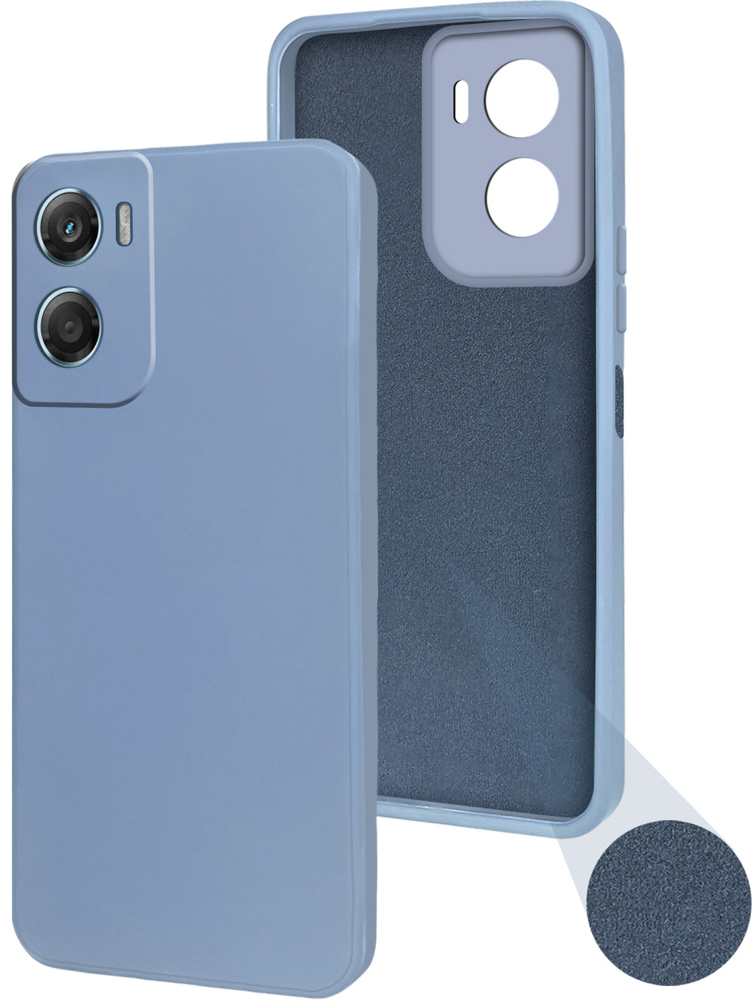For Motorola Moto G06 Power Back Cover Case (Matte Finish Silicone with Inside Fiber Cloth)