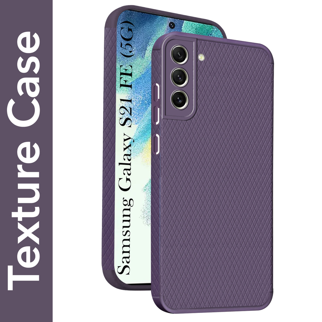 For Samsung Galaxy S21 FE 5G Back Cover Case (Liquid Silicone | Side Grip | Camera Protection)