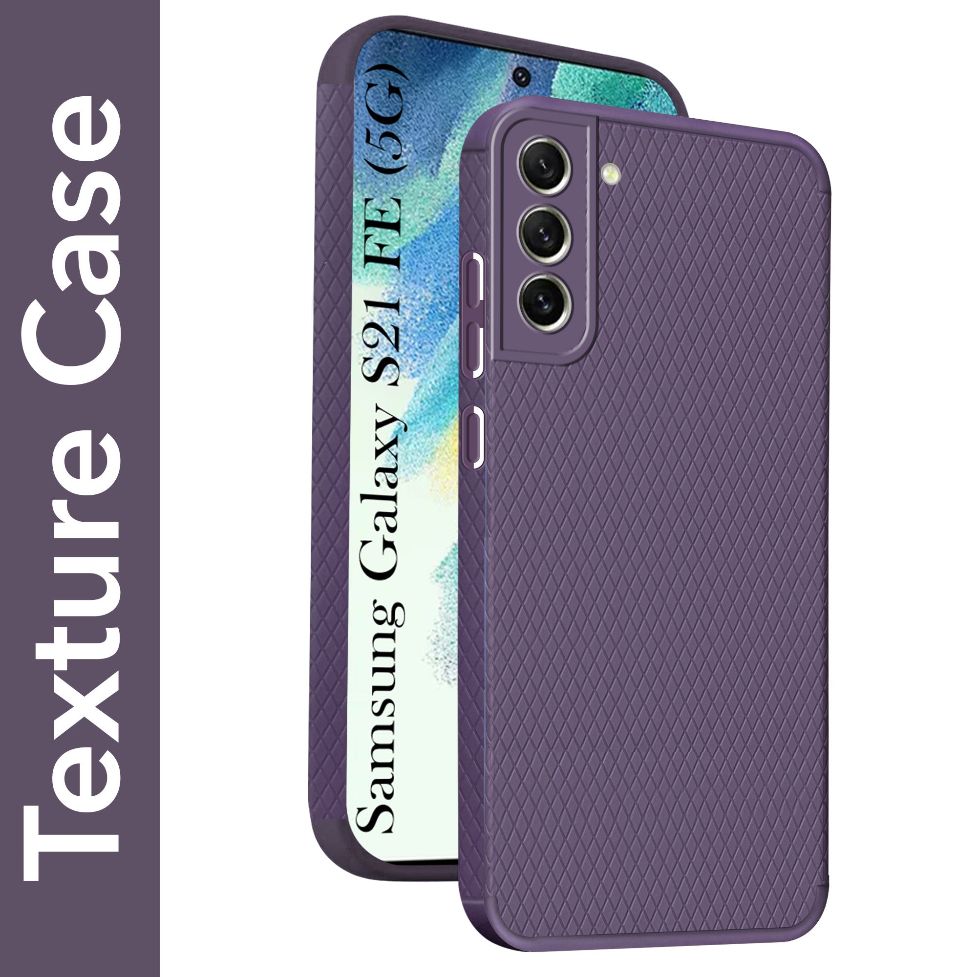 For Samsung Galaxy S21 FE 5G Back Cover Case (Liquid Silicone | Side Grip | Camera Protection)
