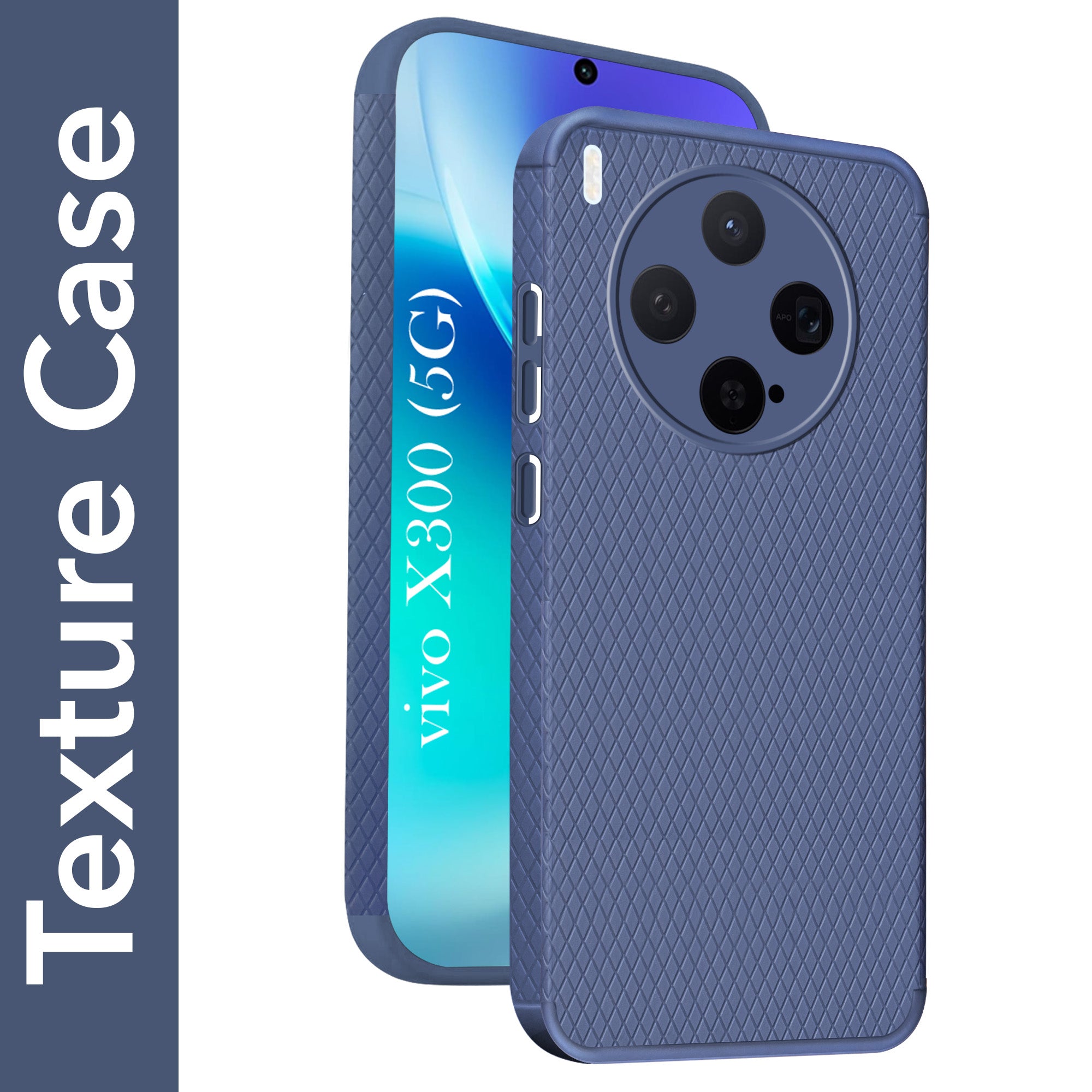 For Vivo X300 5G Back Cover Case Liquid Silicone (Camera Protection | Side Grip Texture | Soft and Flexible)