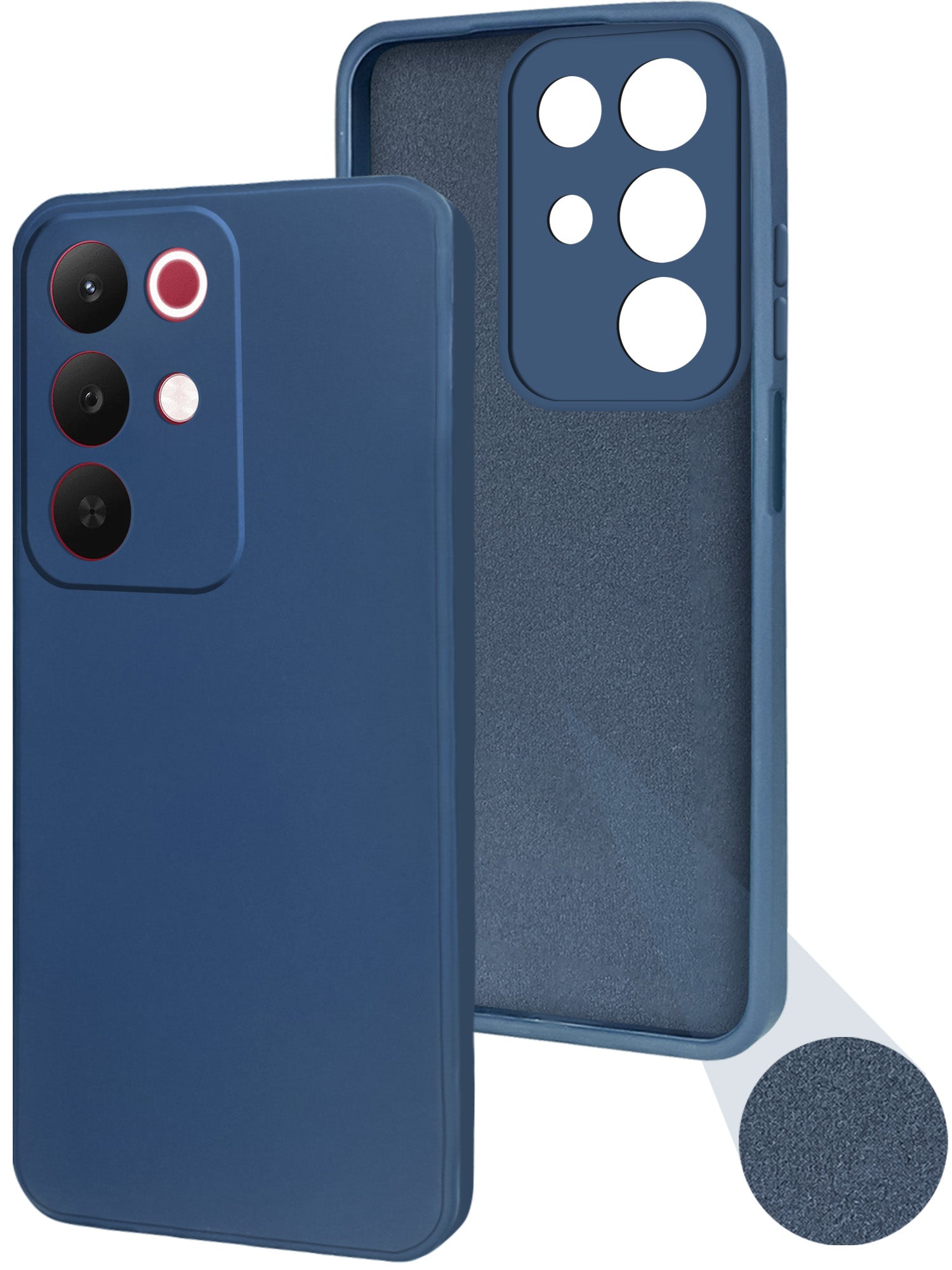 For Realme C85 5G | Realme Narzo 90x Back Cover Case (Matte Finish Silicone with Inside Fiber cloth)