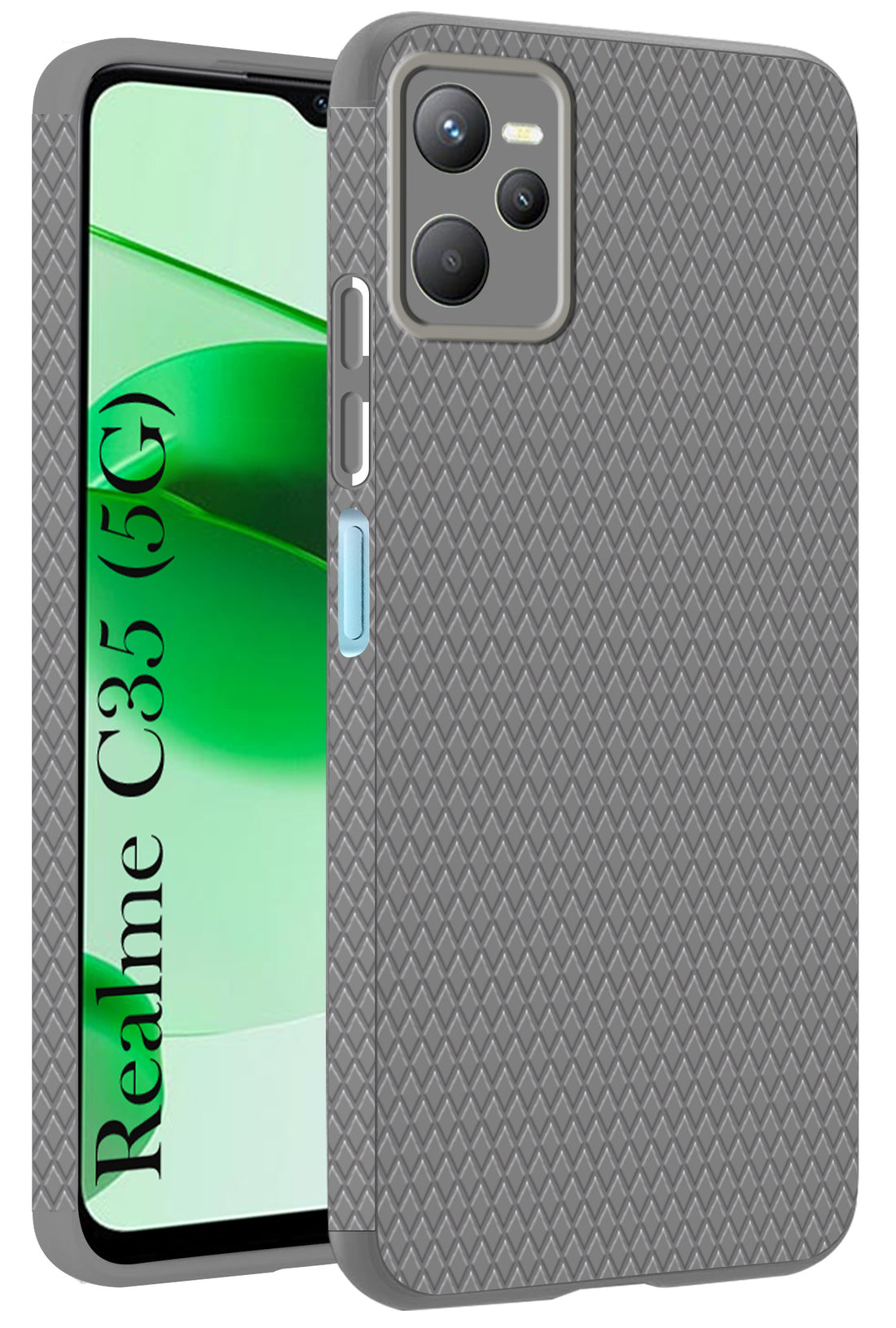 For Realme C35  Back Cover Case(Liquid Silicone | Side Grip | Camera Protection)