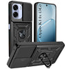For Oppo K14x 5G Back Cover Case Hybrid Armor (Sliding Shutter Camera Protection | Polycarbonate |Ring Holder Kickstand)