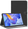 For Flip Cover Folio Case Honor Pad X8 10 Inch AGM3-W09HN (PU Matte Leather | Multi-Angle Smart Stand | Card Storage Slots | Silicone Back Pouch)