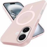 For Apple iPhone 16 Back Cover Case (Frosted Matte Feel | MagSafe Compatible Wireless Charging | Polycarbonate Material)