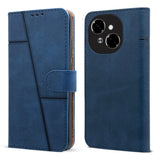 For Tecno Spark Go 1 Flip Cover Case ( Stitched Leather with Magnetic Closure)