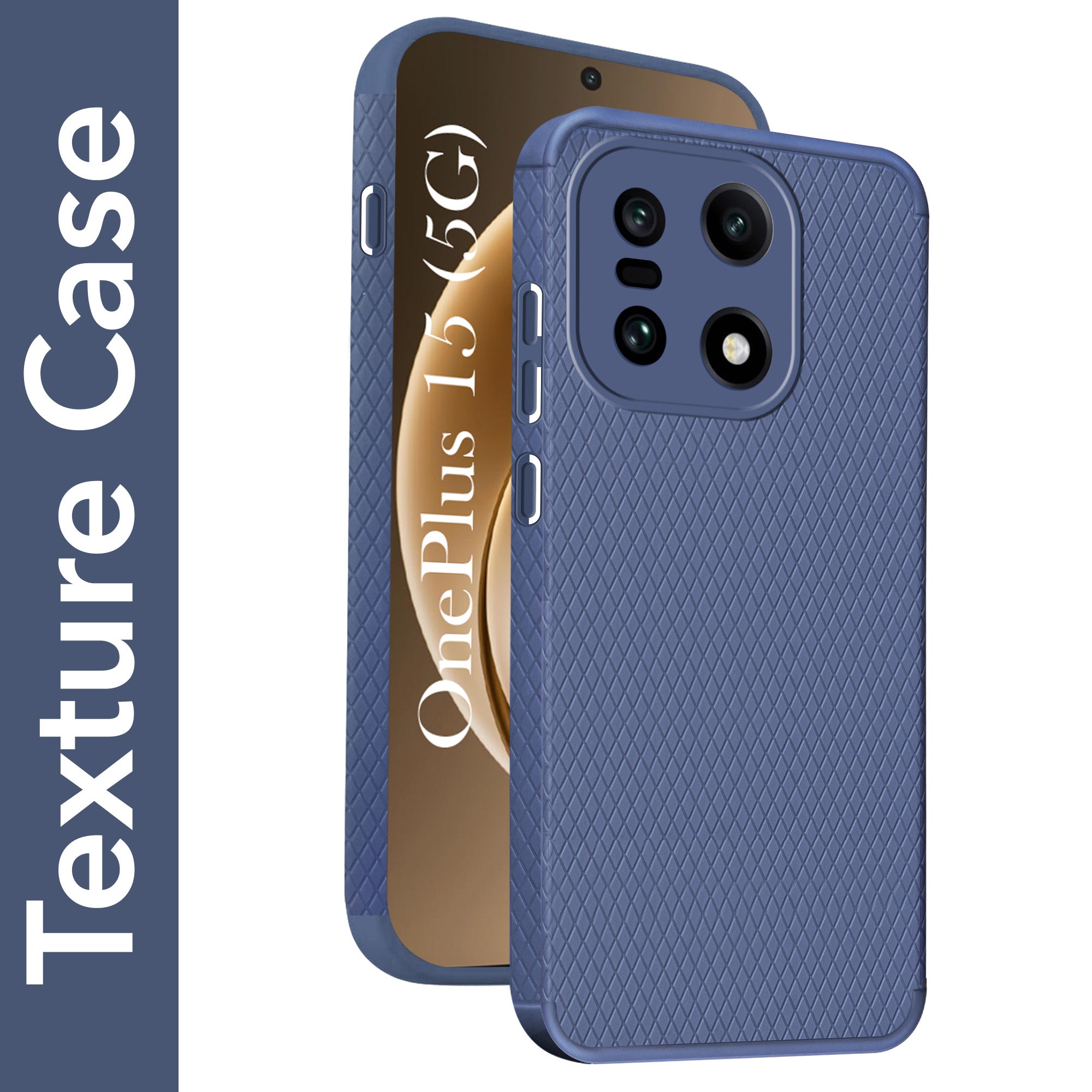 For OnePlus 15 5G Liquid Silicone Back Cover Case (Camera Protection | Side Grip Texture | Soft and Flexible)