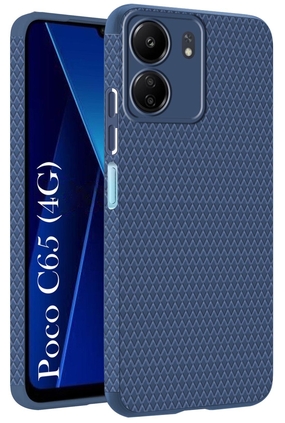 For Poco C65 Back Cover Case (Liquid Silicone | Side Grip | Camera Protection)