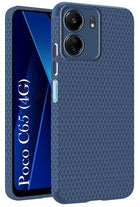 For Poco C65 Back Cover Case (Liquid Silicone | Side Grip | Camera Protection)