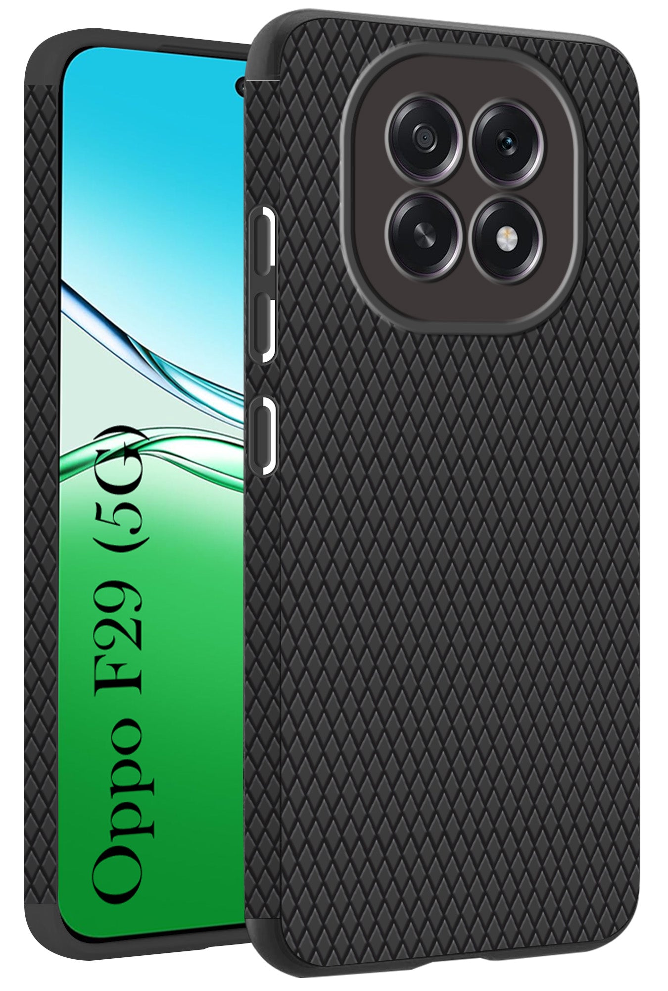 For Oppo F29 Back Cover Case  (Liquid Silicone | Side Grip | Camera Protection)