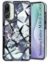 For Samsung Galaxy M56 | Samsung Galaxy F56 Back Cover Case Compatible 3D Silicone (Dual Design Glitter Sparkle and Detachable Diamond Print Case | Soft and Flexible)