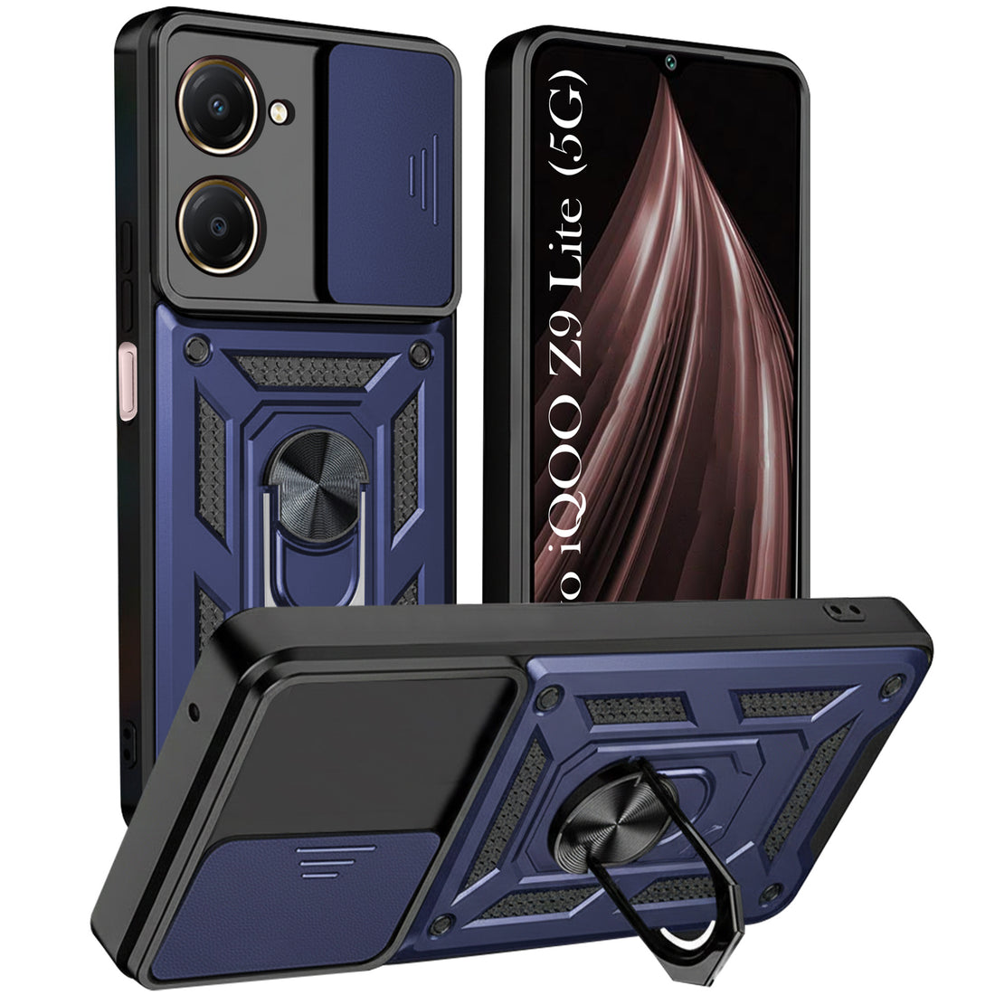 For Vivo iQOO Z9 Lite 5G Back Cover Case (Hybrid Dual Armor Polycarbonate)