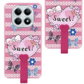 For Xiaomi Redmi Note 15 5G | Redmi Note 15 SE 5G Back Cover Case (3D Cute Heart Strap Holder | Camera Protection | Designer Girls Print)