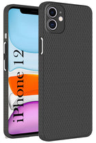 For Apple iPhone 12 Back Cover Case (Liquid Silicone | Side Grip | Camera Protection)