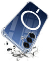 For Samsung Galaxy S25 Back Cover Shockproof Crystal-Clear (Magsafe Wireless Support | Drop & Camera Protection | Hard Polycarbonate)
