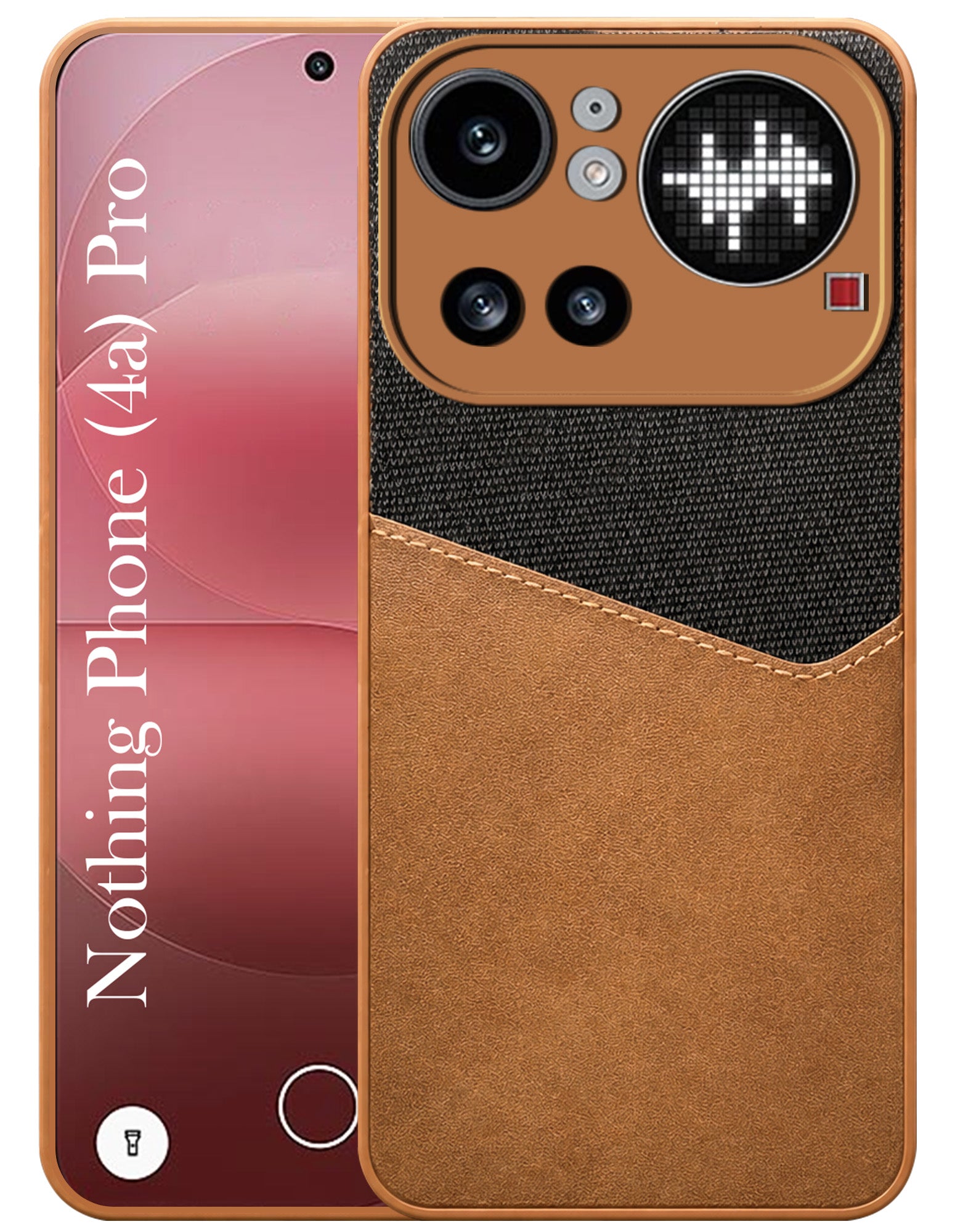 For Nothing Phone 4A Pro 5G Back Cover Case (Dual PU Leather Stitch | Professional Minimalist | Soft and Flexible)