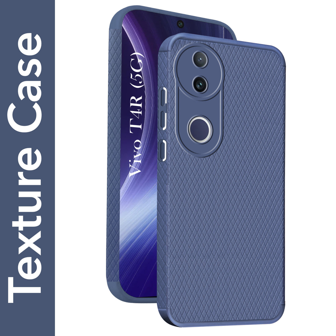 For Vivo T4R  Back Cover Case (Liquid Silicone | Side Grip | Camera Protection)
