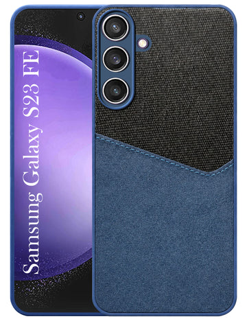 For Samsung Galaxy S23 FE 5G Back Cover Case (Dual PU Leather Stitch | Professional Minimalist | Soft and Flexible)