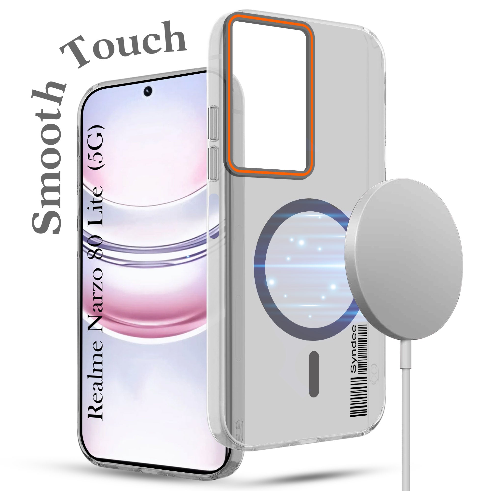 For Realme Narzo 80 Lite 5G Back Cover Case (Soft Touch | Camera Bump Protection | MagSafe Compatible | Matte Finish)