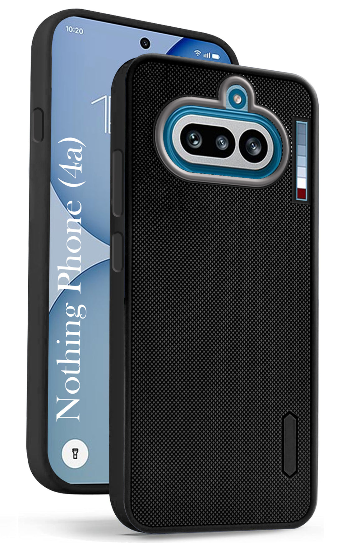 For Nothing Phone 4A 5G Back Cover Case Rubberised (Textured Grip Design | Micro-Fiber Cloth Inside | Slim and Light Weight | SoFt Touch and Feel)
