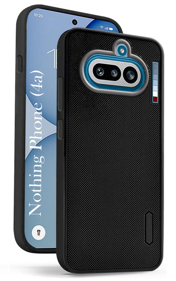 For Nothing Phone 4A 5G Back Cover Case Rubberised (Textured Grip Design | Micro-Fiber Cloth Inside | Slim and Light Weight | SoFt Touch and Feel)